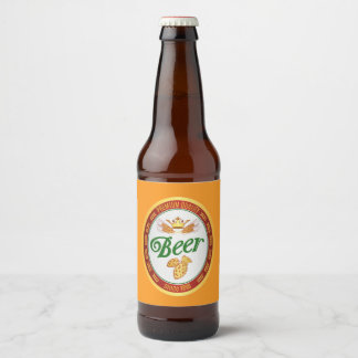Verse Oranje Bier Etiket