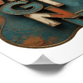 Verse Oranje IMAGINE Aangepast ontwerp Poster (Hoek)