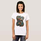 Verse Oranje IMAGINE Aangepast ontwerp T-shirt (Voorkant volledig)