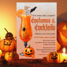 Verse Oranje Kostuums & Cocktails Halloween Feest