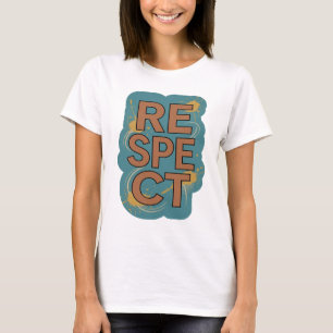 Verse Oranje RESPECT Slogan ontwerp T-shirt