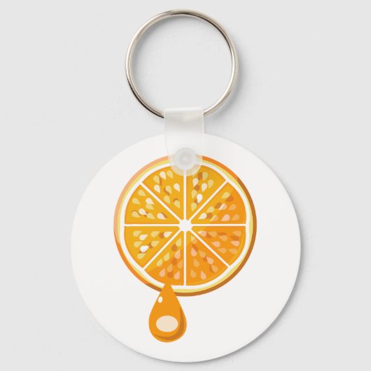 Verse Oranje Sleutelhanger (Voorkant)