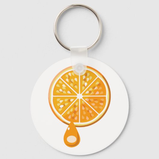 Verse Oranje Sleutelhanger (Achterkant)