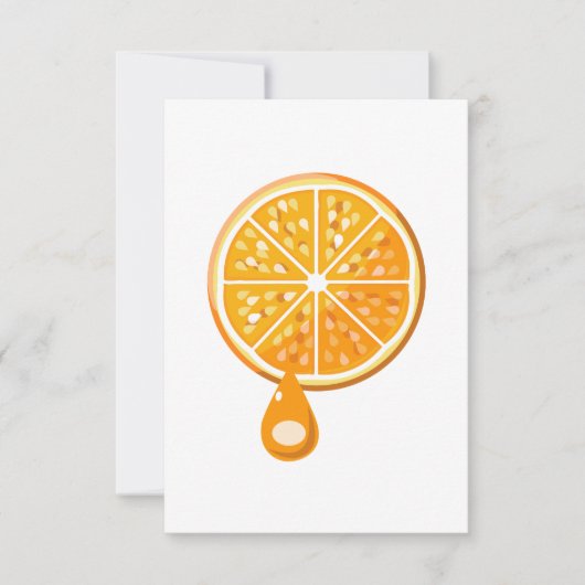 Verse Oranje uitnodigingen (Voorkant)