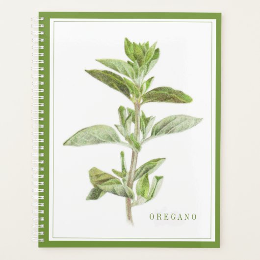 VERSE OREGANO 8.5x11 Planner / Groen (Voorkant)