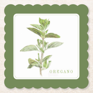 VERSE OREGANO Geschulpte Vierkante Onderzetter +te