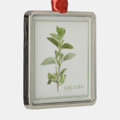 VERSE OREGANO Premium Vierkante Ornament (Rechts)