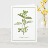 VERSE OREGANO Wenskaart Kaart (Gele Bloem)