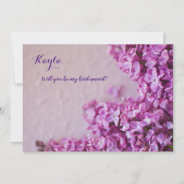 Verse paarse lilacten op textuur kaart