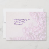 Verse paarse lilacten op textuur kaart (Achterkant)