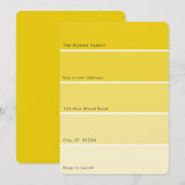 Verse Paint Moving Announcement Gold Paint Chip Kaart (Voorkant / Achterkant)