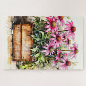 Verse Pas Geplukte Aster Bloem Kunst Legpuzzel (Horizontaal)