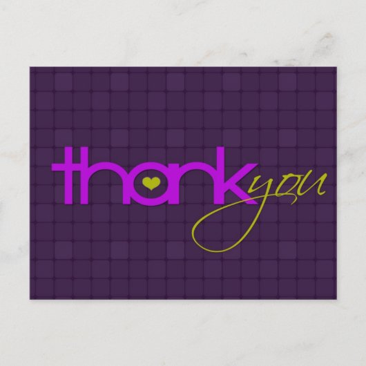 Verse pastel Modern Dank u Briefkaart (Voorkant)