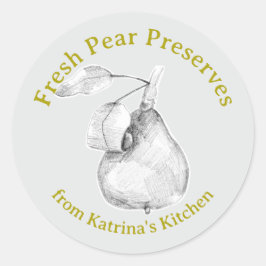 Verse Pearenjam Keuken Fruit Cadeau Etiket