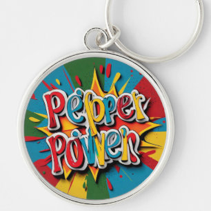 "Verse peper kleuren" Sleutelhanger