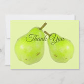 verse peren, groene juiky en zoet bedankkaart (Voorkant)