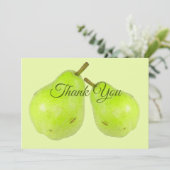 verse peren, groene juiky en zoet bedankkaart (Staand voorkant)