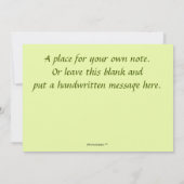 verse peren, groene juiky en zoet bedankkaart (Achterkant)