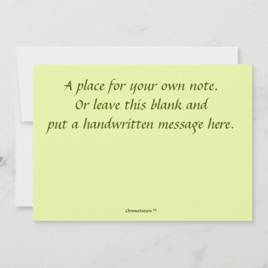 verse peren, groene juiky en zoet bedankkaart (Achterkant)