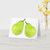 verse peren, groene juiky en zoet kaart (Gele Bloem)