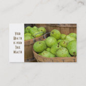 verse peren in de mand visitekaartje (Voorkant)