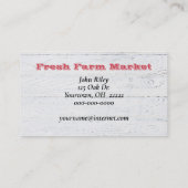 Verse perzik met blad visitekaartje (Achterkant)