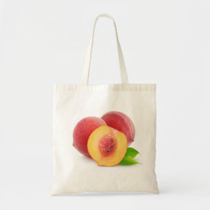 Verse perziken tote bag