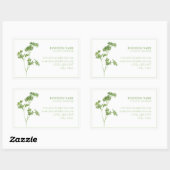 VERSE PETERSELIE Biz ID Rechthoek Stickers (Vel)