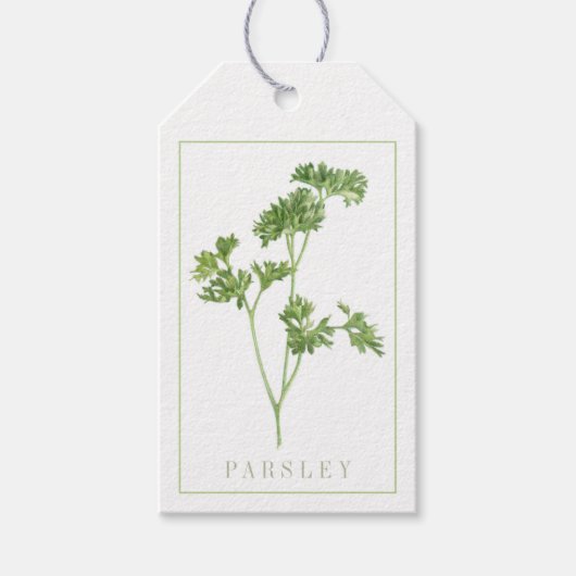 VERSE PETERSELIE Cadeaubijslagschriftjes Cadeaulabel (Voorkant)
