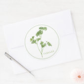 VERSE PETERSELIE Grote ronde Stickers (Envelop)