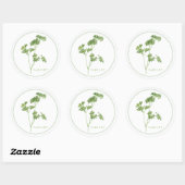 VERSE PETERSELIE Grote ronde Stickers (Vel)