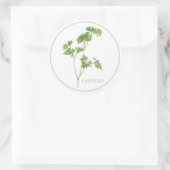 VERSE PETERSELIE Grote ronde Stickers (Tas)