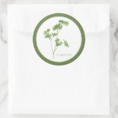 VERSE PETERSELIE Grote ronde Stickers (+tekst) Gro (Tas)