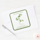 VERSE PETERSELIE Grote Vierkante Envelop Afdichtin Sticker (Envelop)