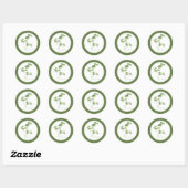 VERSE PETERSELIE Kleine ronde Stickers (+tekst) Gr (Vel)