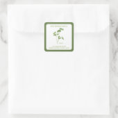 VERSE PETERSelie Kleine Vierkante Envelope Sluitze Sticker (Tas)