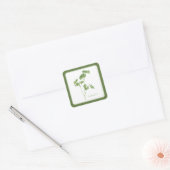 VERSE PETERSELIE Kleine Vierkante Stickers - Groen (Envelop)