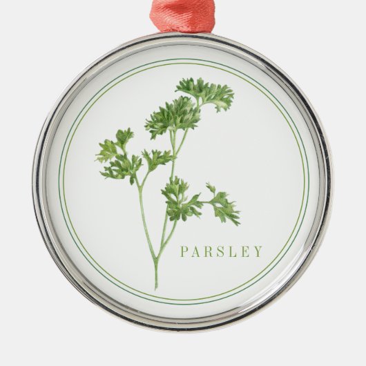 VERSE PETERSELIE Premium Ronde Ornament (Voorkant)