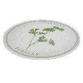 VERSE PETERSELIE Ronde glazen snijplank (Hoek)