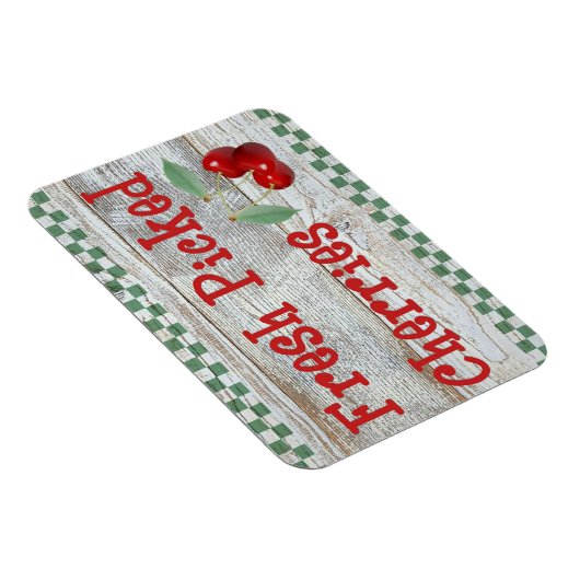 Verse Picked Cherries Country Kitchen Magnet Magneet (Rechterzijde)