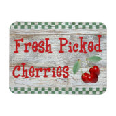 Verse Picked Cherries Country Kitchen Magnet Magneet (Horizontaal)