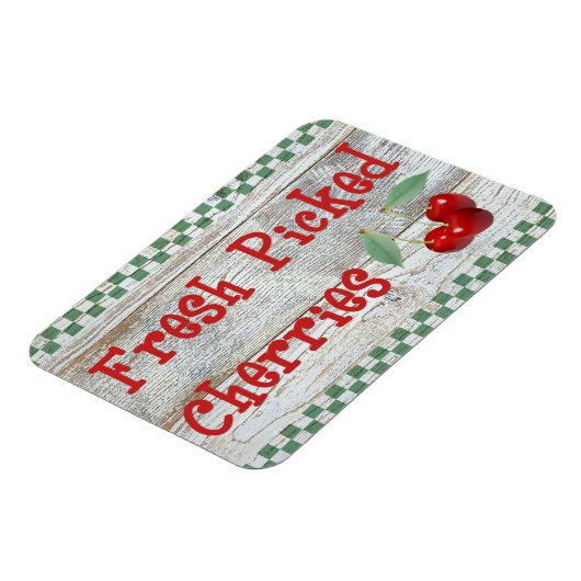 Verse Picked Cherries Country Kitchen Magnet Magneet (Linkerzijde)