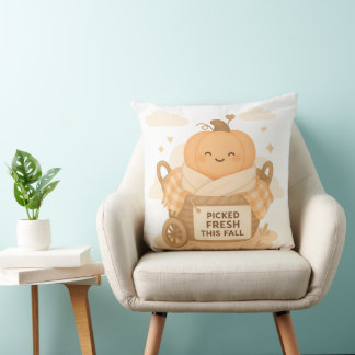Verse Picked Deze Herfst Cute Pompoen Halloween Kussen