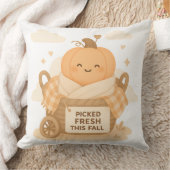 Verse Picked Deze Herfst Cute Pompoen Halloween Kussen (Deken)