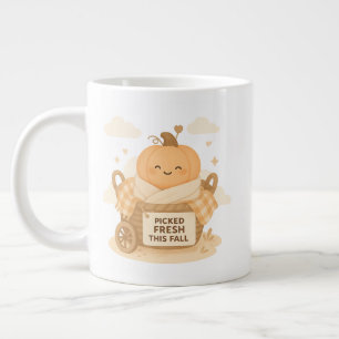 Verse Picked Deze Herfst Kawaii Pompoen Baby Desig Grote Koffiekop