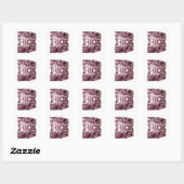 Verse Pink FOCUS Vierkante Sticker (Vel)
