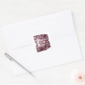 Verse Pink FOCUS Vierkante Sticker (Envelop)