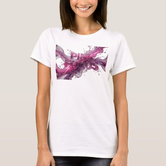 Verse Pink PINK FOCUS Statement T-shirt (Voorkant)