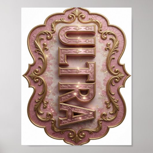 Verse Pink ULTRA Citaat Design Poster (Voorkant)