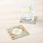 Verse Planten in keramische potten Waterverf Kartonnen Onderzetters (Insitu)